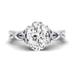 Pavonia Oval Moissanite Bridal Set whitegold