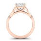 Pavonia Oval Moissanite Bridal Set rosegold