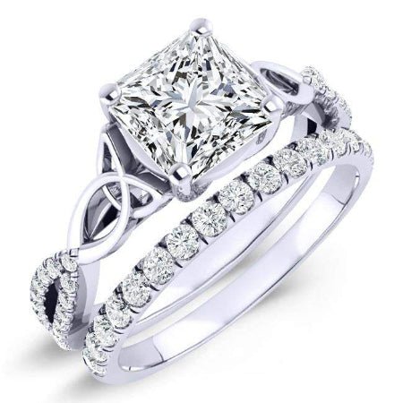 2.00 ct - Pavonia - Princess Lab Diamond Bridal Set (IGI Certified)