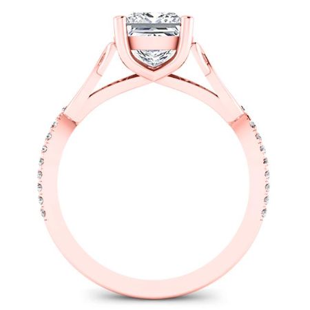 Pavonia Princess Moissanite Bridal Set rosegold