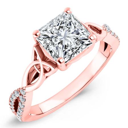 Pavonia Princess Moissanite Bridal Set rosegold