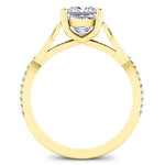 Pavonia Princess Moissanite Engagement Ring yellowgold