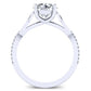 Pavonia Round Diamond Bridal Set (Lab Grown Igi Cert) whitegold