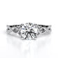 Pavonia Round Diamond Engagement Ring (Lab Grown Igi Cert) whitegold