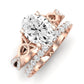 Pavonia Oval Diamond Bridal Set (Lab Grown Igi Cert) rosegold