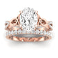 Pavonia Oval Diamond Bridal Set (Lab Grown Igi Cert) rosegold