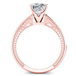 Peony Cushion Diamond Engagement Ring (Lab Grown Igi Cert) rosegold