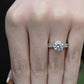 Peony Round Diamond Engagement Ring (Lab Grown Igi Cert) whitegold