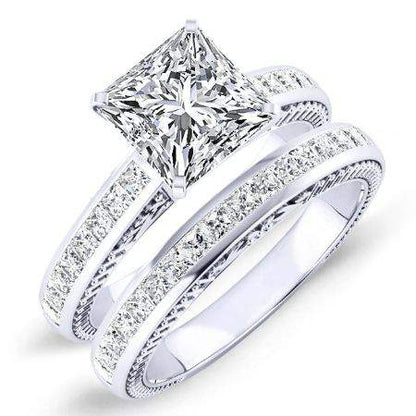 Peony Princess Diamond Bridal Set (Lab Grown Igi Cert) whitegold