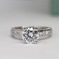 Peony Round Diamond Engagement Ring (Lab Grown Igi Cert) whitegold