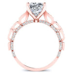 Peregrine Cushion Moissanite Bridal Set rosegold