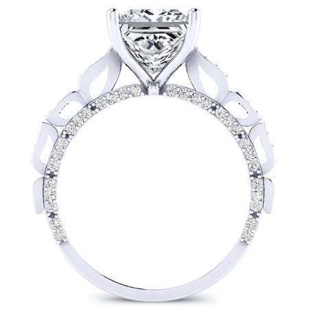 Peregrine Diamond Matching Band Only (engagement Ring Not Included) For Ring With Princess Center whitegold