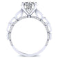 Peregrine Diamond Matching Band Only (engagement Ring Not Included) For Ring With Round Center whitegold