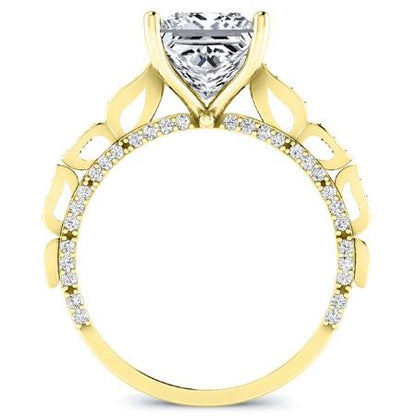 Peregrine Princess Diamond Bridal Set (Lab Grown Igi Cert) yellowgold