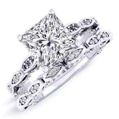 4.00 ct - Peregrine - Princess Lab Diamond Bridal Set (IGI Certified)
