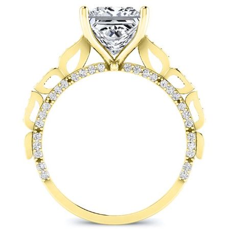 Peregrine Princess Moissanite Bridal Set yellowgold