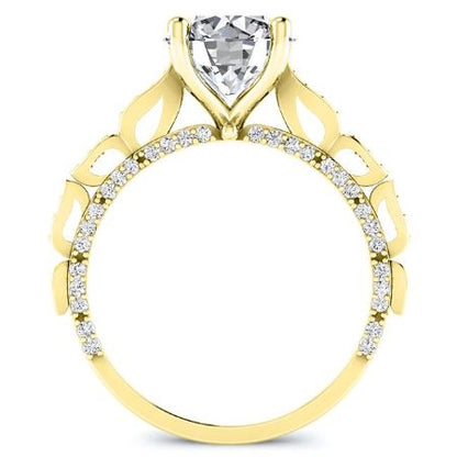 Peregrine Round Diamond Bridal Set (Lab Grown Igi Cert) yellowgold