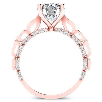 Peregrine Round Diamond Bridal Set (Lab Grown Igi Cert) rosegold