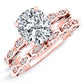 Peregrine Cushion Diamond Bridal Set (Lab Grown Igi Cert) rosegold