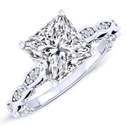 Peregrine Princess Diamond Engagement Ring (Lab Grown Igi Cert) whitegold