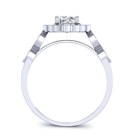 Petal Cushion Diamond Bridal Set (Lab Grown Igi Cert) whitegold