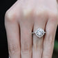 Petal Round Diamond Engagement Ring (Lab Grown Igi Cert) whitegold