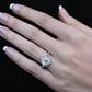 Petal Round Diamond Engagement Ring (Lab Grown Igi Cert) whitegold