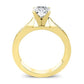 Petunia Diamond Matching Band Only (engagement Ring Not Included) For Ring With Cushion Center yellowgold