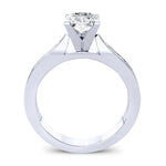 Petunia Diamond Matching Band Only (engagement Ring Not Included) For Ring With Round Center whitegold