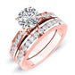 Petunia Diamond Matching Band Only (engagement Ring Not Included) For Ring With Round Center rosegold