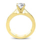 Petunia Round Diamond Engagement Ring (Lab Grown Igi Cert) yellowgold