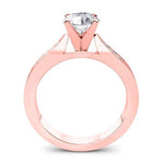 Petunia Round Diamond Engagement Ring (Lab Grown Igi Cert) rosegold