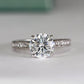 Petunia Round Diamond Engagement Ring (Lab Grown Igi Cert) whitegold