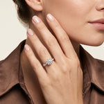 Petunia - GIA Natural Round Diamond Engagement Ring