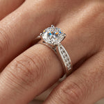 Petunia - GIA Natural Round Diamond Engagement Ring