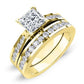 Petunia Princess Diamond Bridal Set (Lab Grown Igi Cert) yellowgold