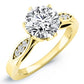 Pieris Diamond Matching Band Only (engagement Ring Not Included) For Ring With Round Center yellowgold