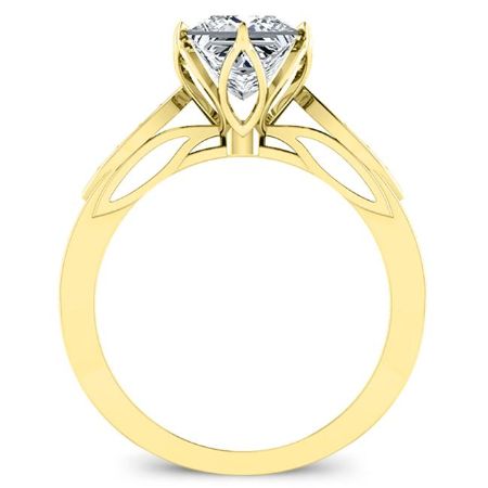 Pieris Princess Diamond Engagement Ring (Lab Grown Igi Cert) yellowgold