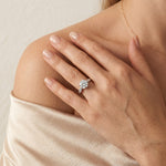 Pieris - GIA Natural Round Diamond Engagement Ring