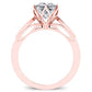 Pieris Princess Diamond Engagement Ring (Lab Grown Igi Cert) rosegold