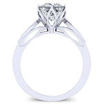 Pieris Princess Moissanite Engagement Ring whitegold