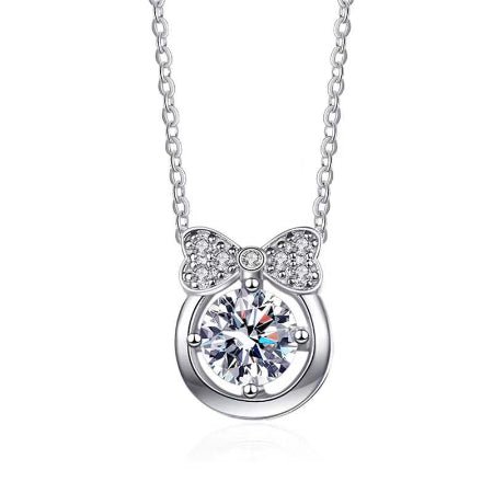 Piper Moissanite Necklace whitegold