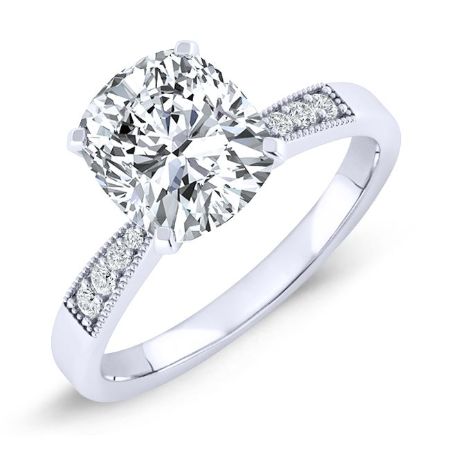 Poppy Cushion Diamond Bridal Set (Lab Grown Igi Cert) whitegold