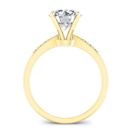 Poppy Round Diamond Engagement Ring (Lab Grown Igi Cert) yellowgold