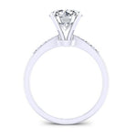 Poppy Round Moissanite Bridal Set whitegold