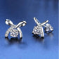 Presley Moissanite Earrings whitegold