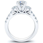 Primrose Cushion Moissanite Engagement Ring whitegold