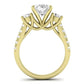 Primrose Diamond Matching Band Only ( Engagement Ring Not Included) For Ring With Oval Center yellowgold