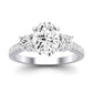 Primrose Diamond Matching Band Only ( Engagement Ring Not Included) For Ring With Oval Center whitegold