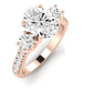 Primrose Diamond Matching Band Only ( Engagement Ring Not Included) For Ring With Oval Center rosegold